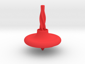 Kreisel spinner for turtleneck straw in Red Smooth Versatile Plastic