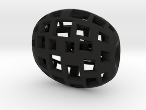 rollercube in Black Natural Versatile Plastic