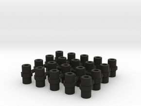TF Armada Minicon Adapter to 5mm port Set in Black Smooth Versatile Plastic