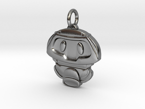 Overwatch Mei Snowball Pendant in Polished Silver