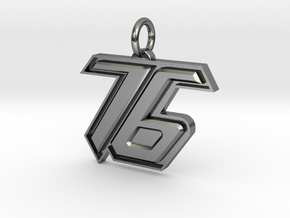 Overwatch Soldier 76 Pendant in Polished Silver