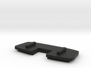 PIL-box Enclosure Caps - USB Side in Black Natural Versatile Plastic