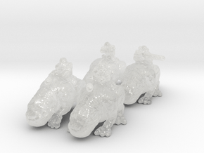 SW Sandtroopers on dewback 6mm miniature models wh in Clear Ultra Fine Detail Plastic