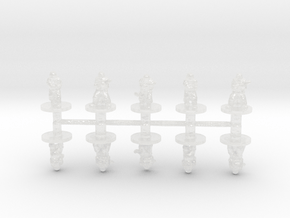 SW Snowtroopers 6mm miniature models set infantry in Clear Ultra Fine Detail Plastic