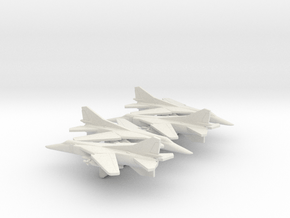 MiG-23BN Flogger-H in White Natural Versatile Plastic: 1:350