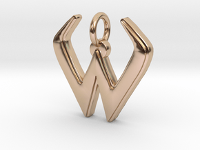 Overwatch Widowmaker Pendant in 14k Rose Gold Plated Brass