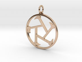 The Cabin in the Woods - Old Ones Pendant in 14k Rose Gold Plated Brass