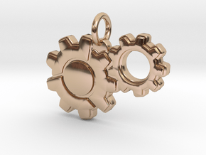 Overwatch Torbjorn Pendant in 14k Rose Gold Plated Brass