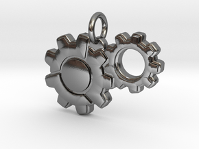 Overwatch Torbjorn Pendant in Polished Silver