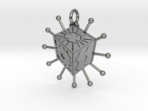 Hellraiser Lament Configuration Pendant in Polished Silver