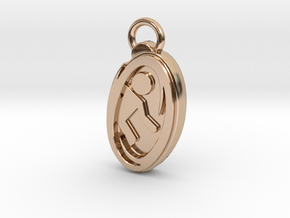Portal Earring Right in 14k Rose Gold Plated Brass
