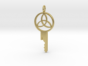 Chastity Key Design 4 - Precut for Kink3D Locksets in Natural Brass