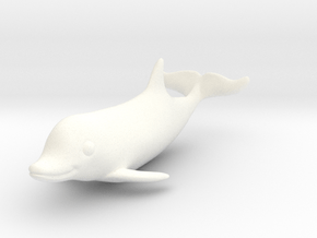 Marine Boy - Dolphin in White Processed Versatile Plastic