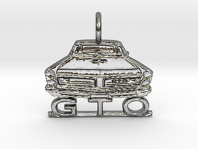 1966 GTO Pendant Brass Or Silver in Polished Silver