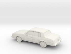 1/64 1984-88 Oldsmobile Cutlass Sedan Shell in White Natural Versatile Plastic