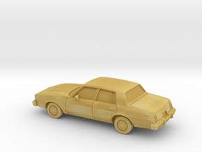 1/64 1984-88 Oldsmobile Cutlass Sedan Shell in Tan Fine Detail Plastic