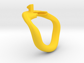 KHD v2 ring 42,5mm - no flap in Yellow Smooth Versatile Plastic