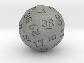 d38 Sphere Dice (4-fold) (old) in Gray PA12
