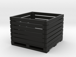 1/64 scale vegetable crate in Black Premium Versatile Plastic