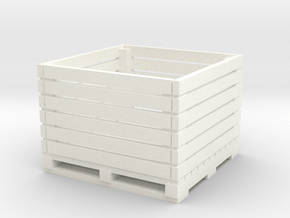 1/64 scale vegetable crate in White Smooth Versatile Plastic