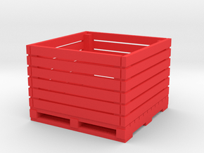 1/64 scale vegetable crate in Red Smooth Versatile Plastic