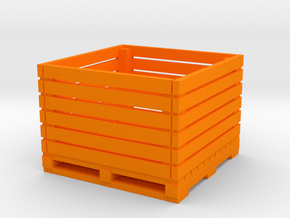 1/64 scale vegetable crate in Orange Smooth Versatile Plastic