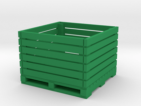 1/64 scale vegetable crate in Green Smooth Versatile Plastic