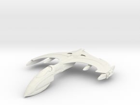 2500 Romulan Aelahl class warbird in White Natural Versatile Plastic