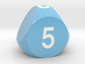 d5 Sphere Dice in Smooth Full Color Nylon 12 (MJF)
