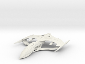 2500 Romulan Aelahl class warbird type 1 in White Natural Versatile Plastic