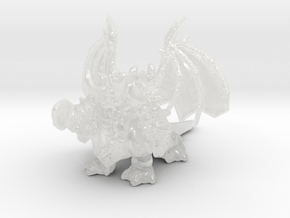 Pit Lord Demon 6mm monster Infantry fantasy rpg Wc in Clear Ultra Fine Detail Plastic