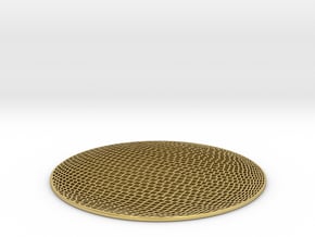 Disco Ball Coaster in Polished Brass