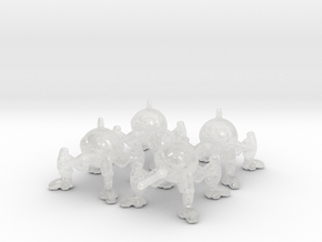 Small Spider Droid 6mm Infantry model miniatures in Clear Ultra Fine Detail Plastic
