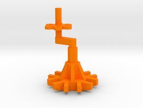 SPIDER - Center (with Crank) in Orange Smooth Versatile Plastic