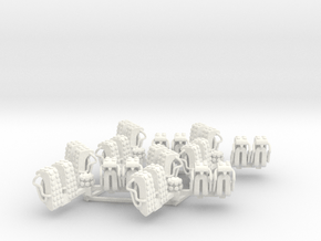 REMIX - Seat Cluster (x4) in White Smooth Versatile Plastic