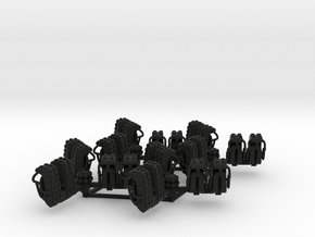 REMIX - Seat Cluster (x4) in Black Smooth Versatile Plastic
