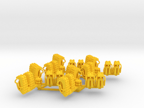 REMIX - Seat Cluster (x4) in Yellow Smooth Versatile Plastic