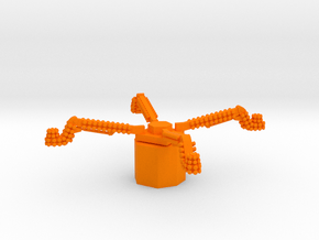 REMIX II - Sweeps in Orange Smooth Versatile Plastic