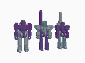 Dino City Support Crew RoGunners in Purple Processed Versatile Plastic