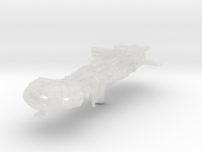 (Armada) Braha'tok Dornean Gunship v2 in Clear Ultra Fine Detail Plastic