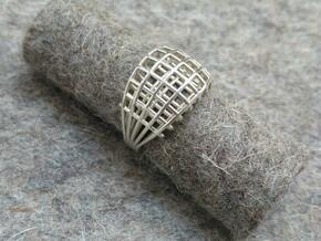 Wired ring Bertoia in Polished Silver