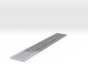 Nameplate Scharnhorst (15 cm) in Clear Ultra Fine Detail Plastic