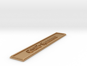 Nameplate SMS Hannover in Natural Bronze