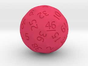 d46 Sphere Dice (Regular Edition) in Pink Smooth Versatile Plastic