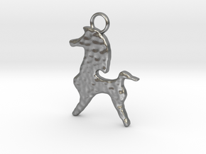 Bucephalus Horse Pendant in Natural Silver