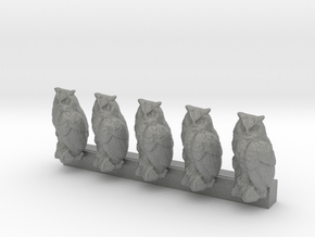 HO Scale Owls in Gray PA12