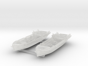 1/600 Mortar Schooners in Clear Ultra Fine Detail Plastic