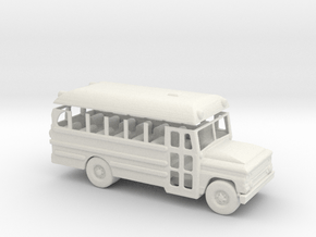 1/72 Scale 1960 Dodge D600 Bus in White Natural Versatile Plastic