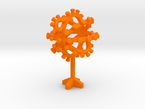 ORBITER - Light Ball in Orange Smooth Versatile Plastic