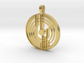 System Pendant in Polished Brass